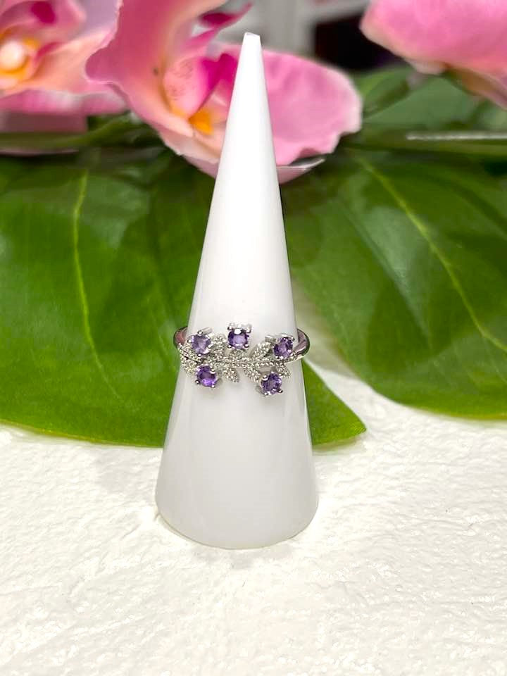 Adjustable Lavender Amethyst Ring