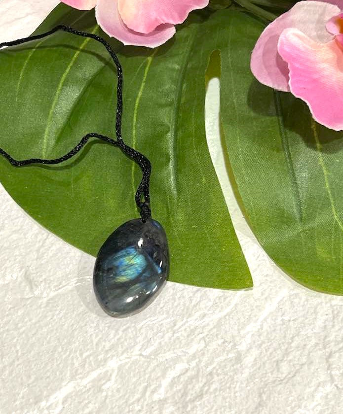 Rainbow Flash Labradorite Adjustable Necklace