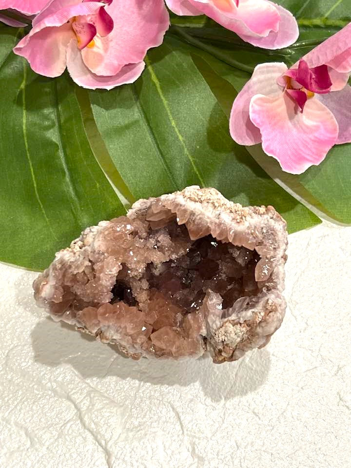 Pink Amethyst Geode for Gentle Spiritual Growth and Self Nurture