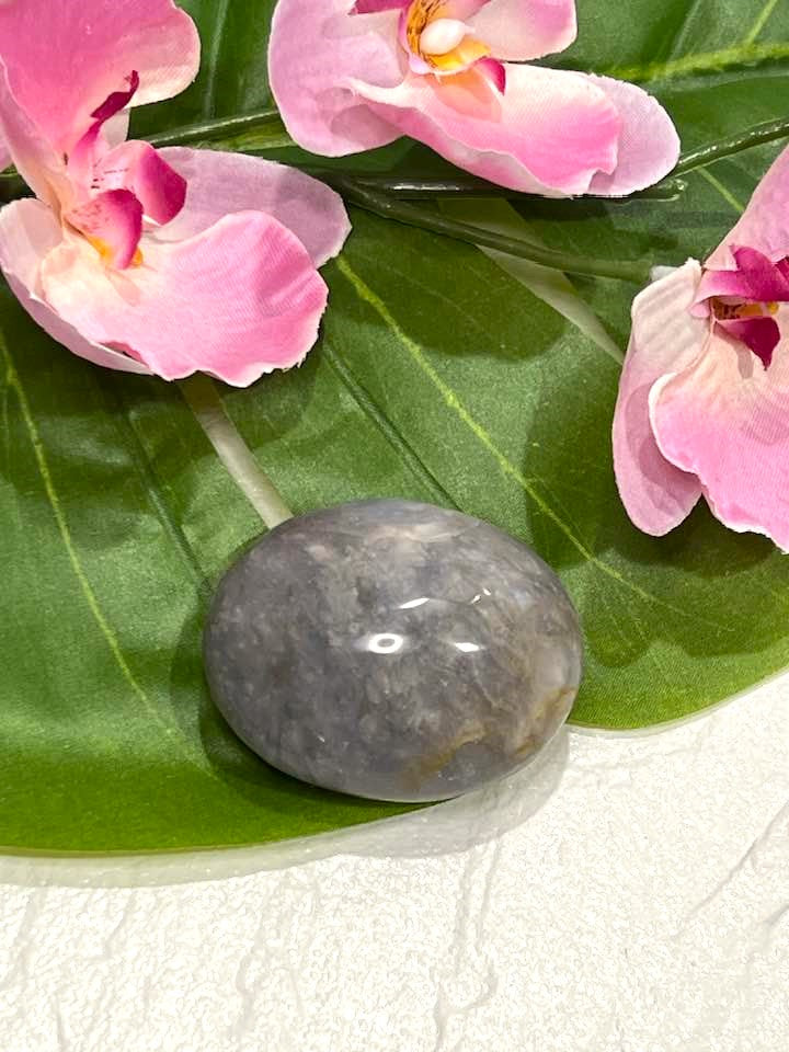 Blue Rose Quartz Palm Stone or Tower for Universal Love
