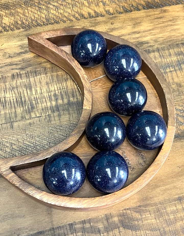 Blue Goldstone Sphere 2"