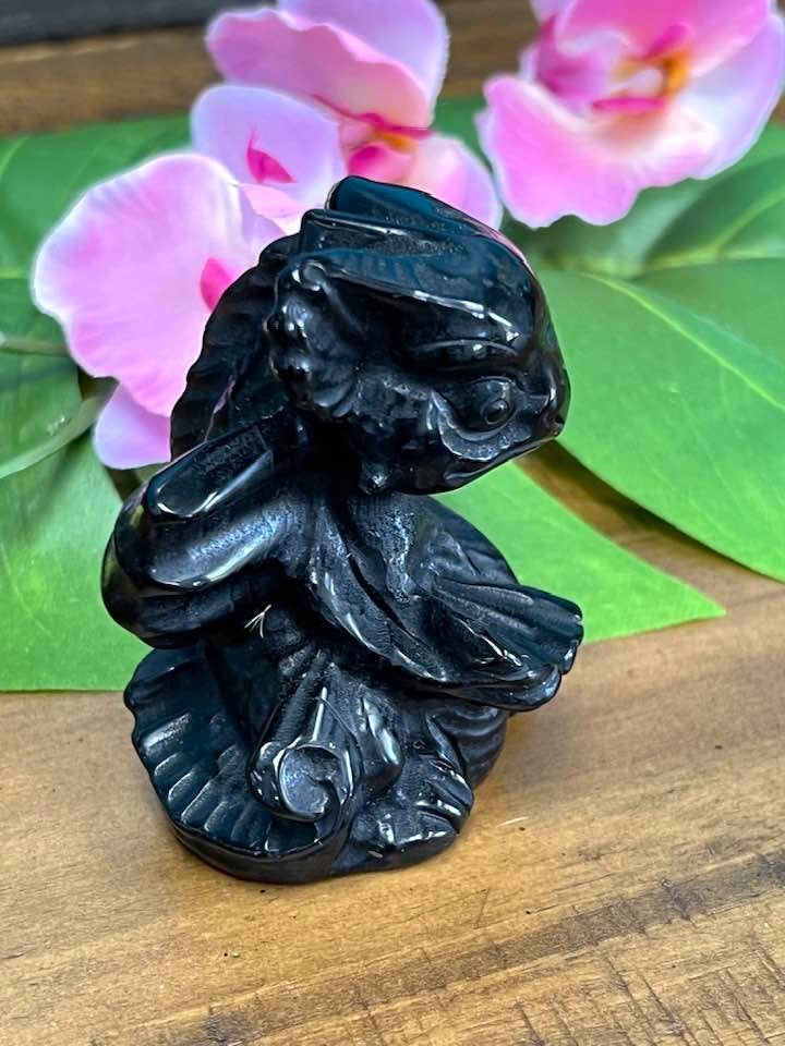 Black Obsidian Dragon 3"