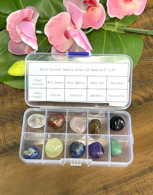 Set of 10 Crystal Tumbles