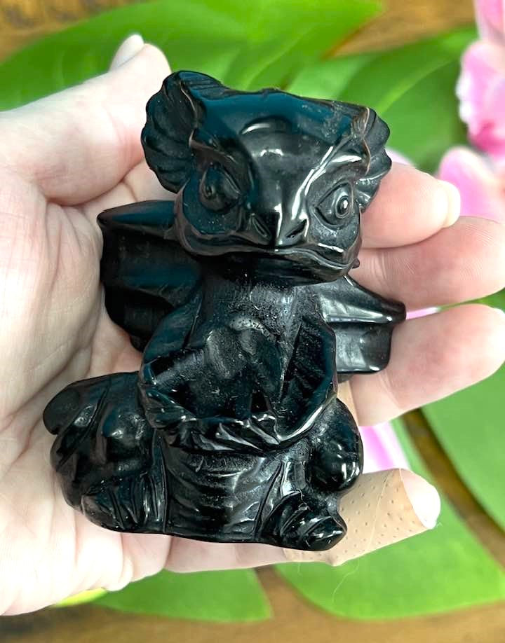 Black Obsidian Dragon 3"