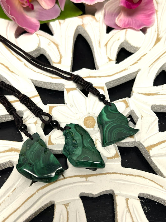 Malachite Slab Necklace