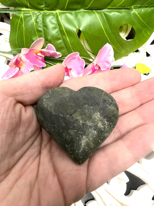 Green Jade Heart for Grounded Healing