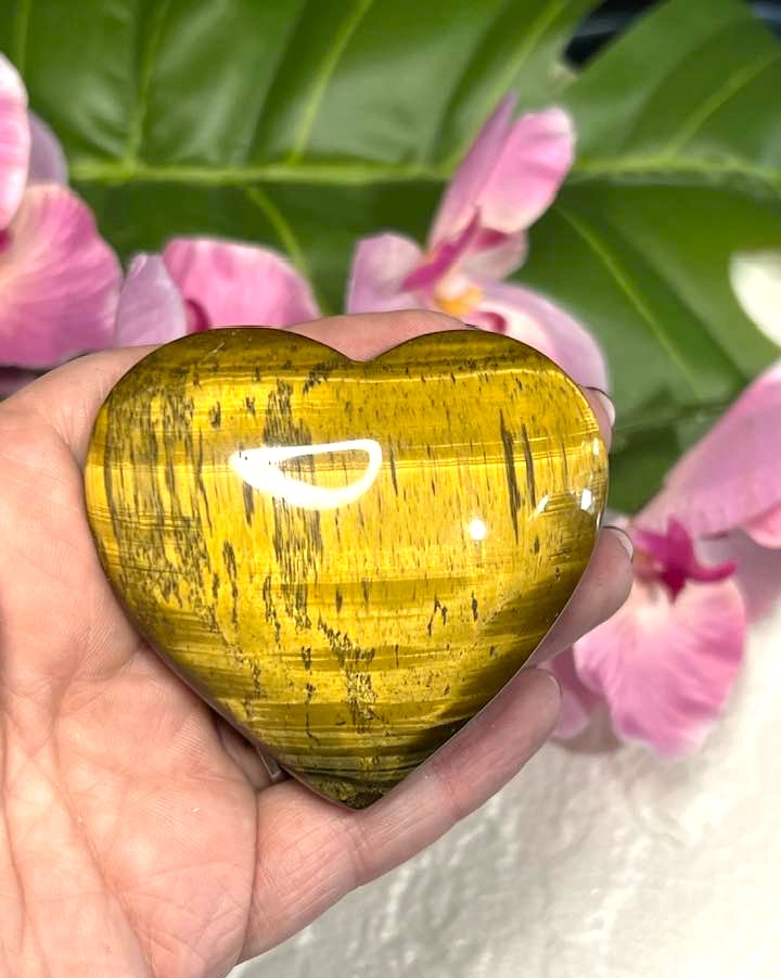 Tiger's Eye Heart for Creativity