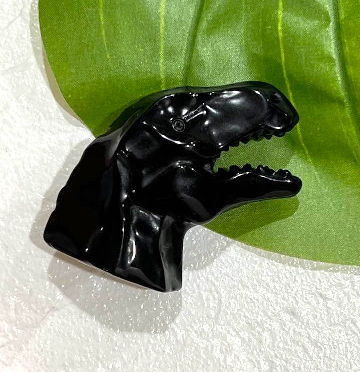 Black Obsidian Dinosaur