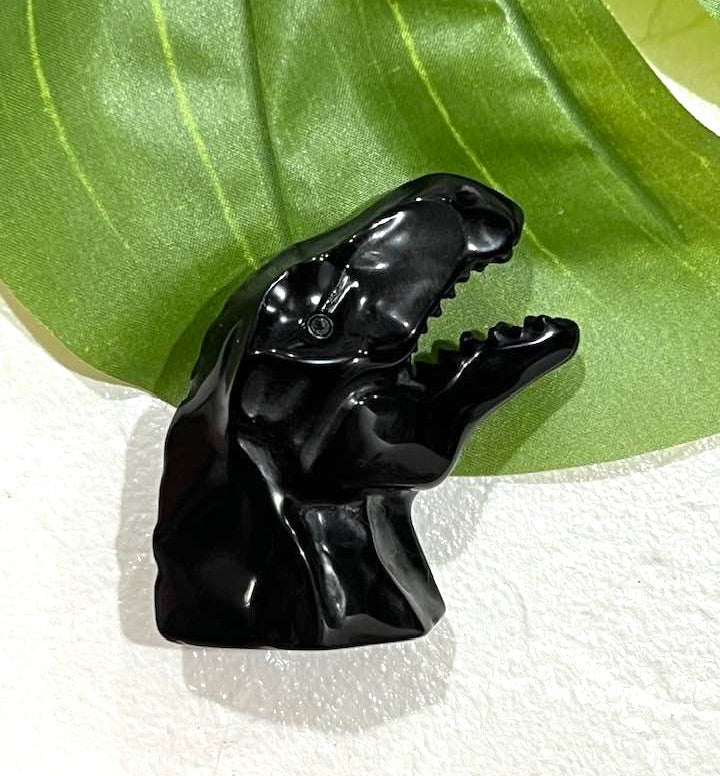 Black Obsidian Dinosaur