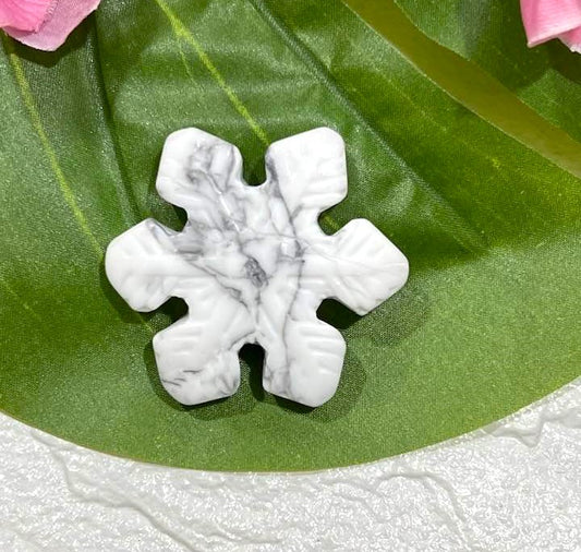 Howlite Snowflake