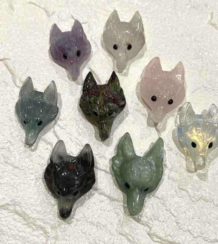 Wolf Head Carving