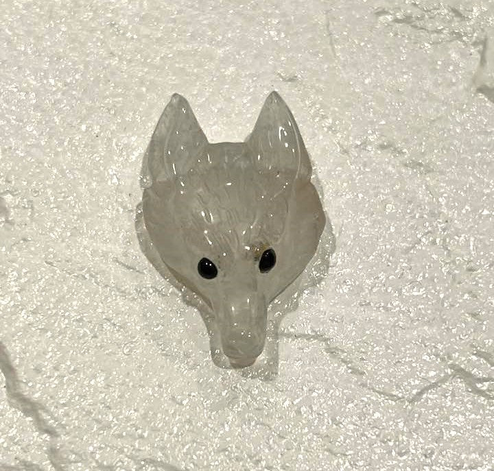 Wolf Head Carving