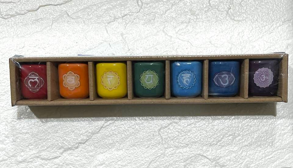 Chakra Candle Holder Set for 7 Spell Candles