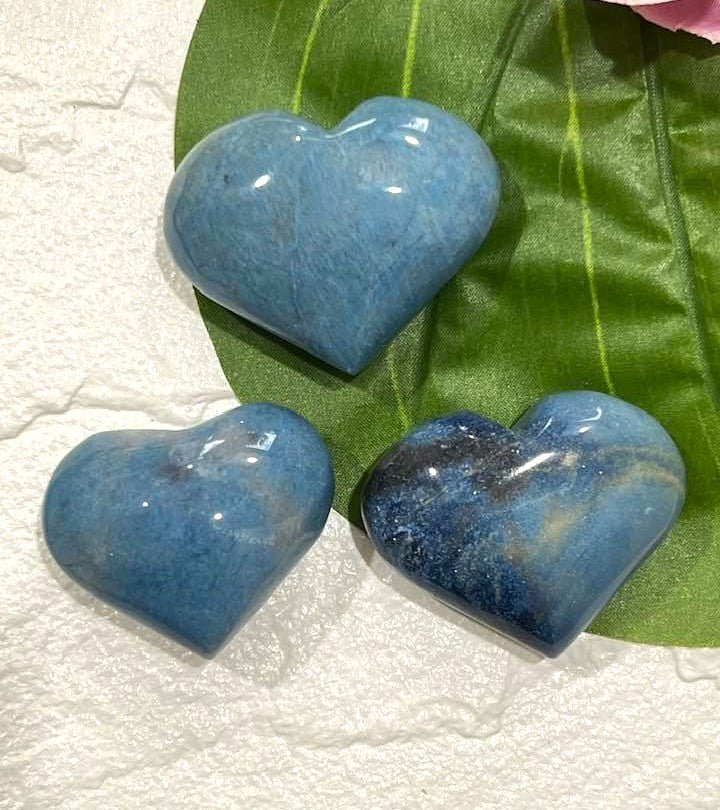 Blue Trolleite Puffy Heart