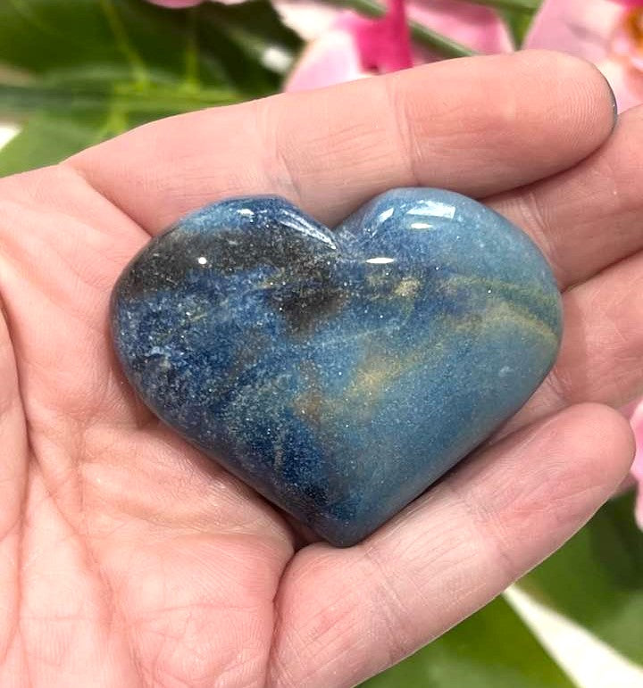 Blue Trolleite Puffy Heart