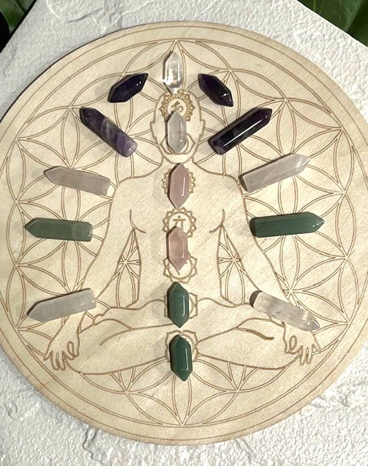 Chakra Crystal Grid Set