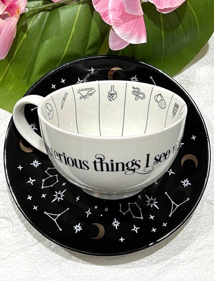 Tea Leaf Reading Cup And Saucer Set – Aura Song Gifts