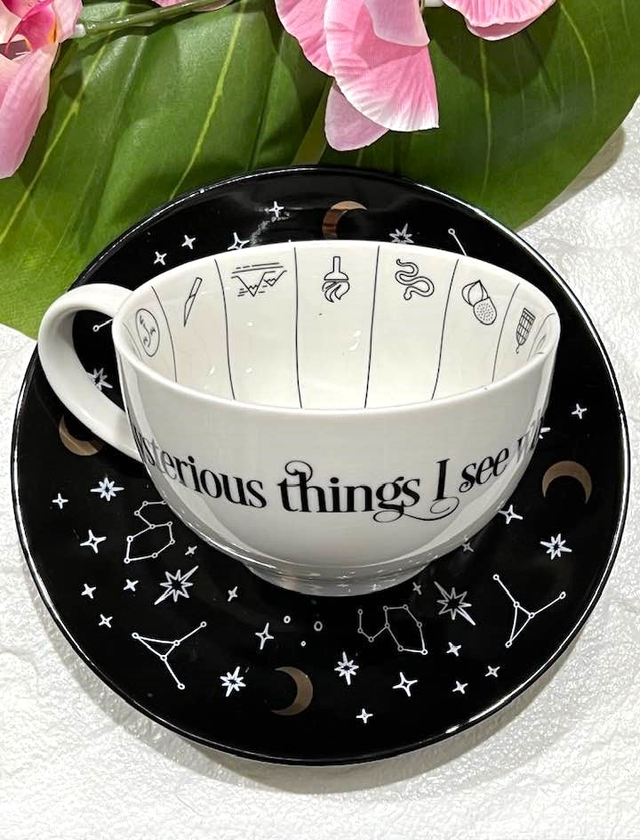 Tea Leaf Reading Cup and Saucer Set