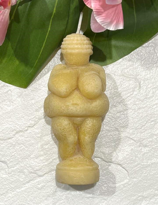 Beeswax Goddess of Fertility "Woman of Willendorf" Candle