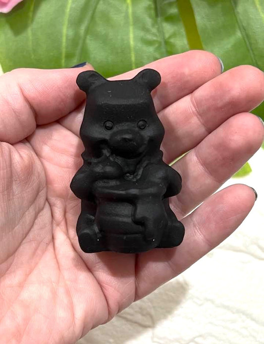 Winnie the Pooh in Black Obsidian