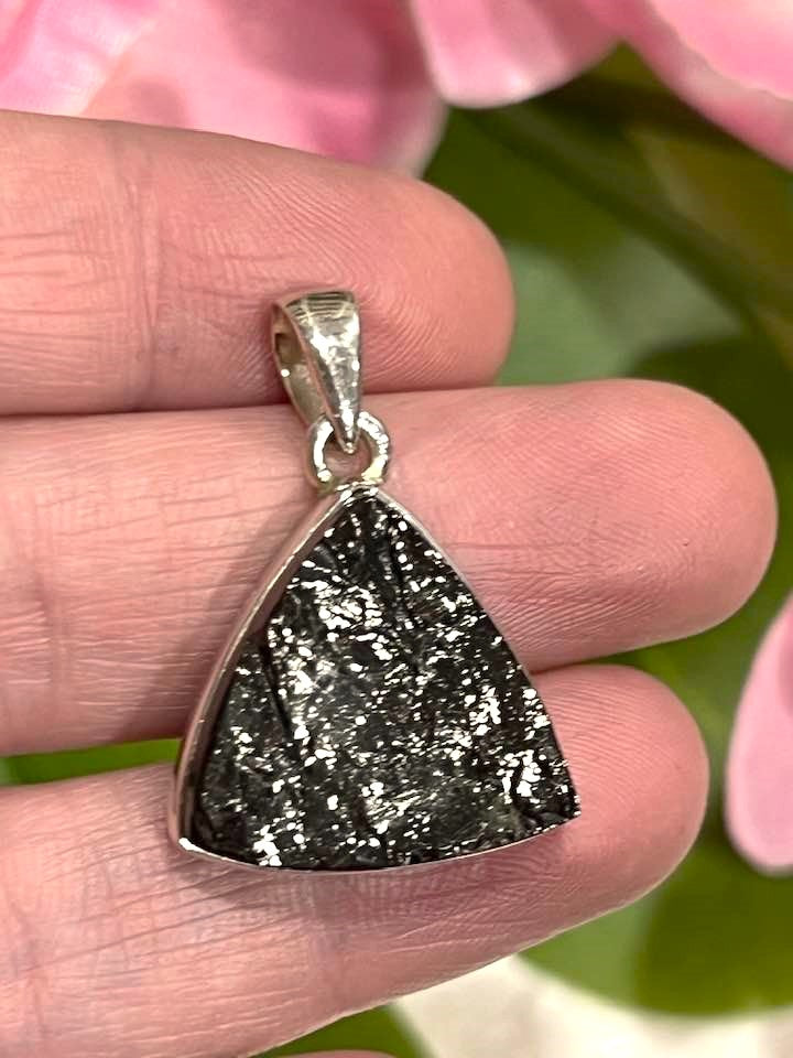 Sterling Silver Shungite Pendant Collection - Raw