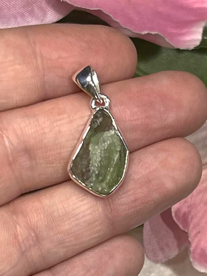 The Moldavite Tektite Sterling Silver Pendant Collection for Transmutation and Rapid Spiritual Growth