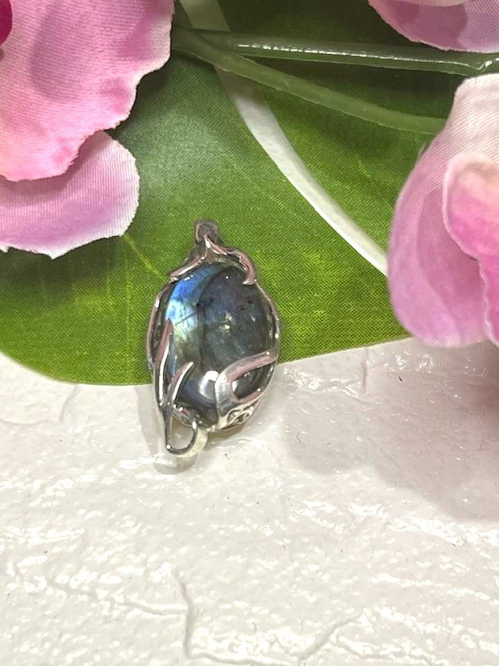 The Rainbow Labradorite Turkish Silver Pendant Collection for Transformation and Psychic Abilities
