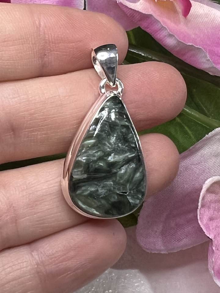 Seraphinite Sterling Silver Pendant Collection for Your Personal Guides and the Seraphim
