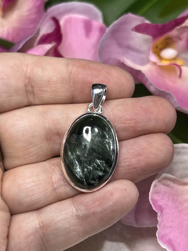 Seraphinite Sterling Silver Pendant Collection for Your Personal Guides and the Seraphim