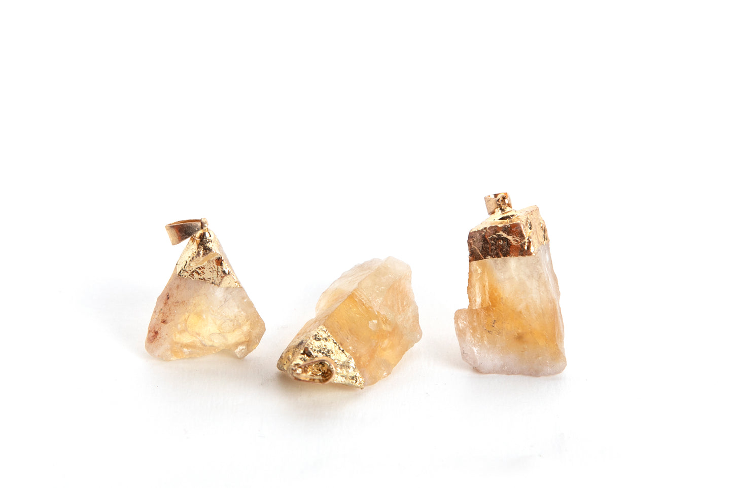 Raw Pendant in Citrine, Rose Quartz, Aventurine, Amethyst, Clear Quartz or Black Tourmaline